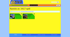 Desktop Screenshot of 123spill.no